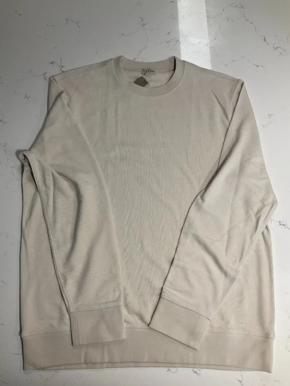Men's JCrew Long-sleeve textured sweater-tee XL